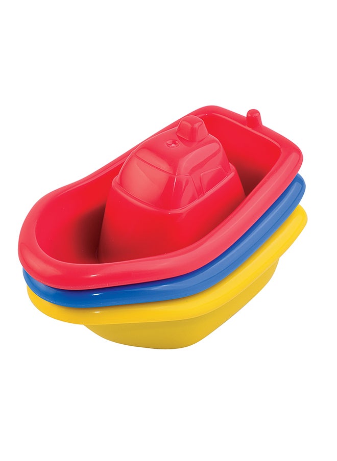 Happy Kids Little Learners Bath Stacking Light-up Boat - Electronic And Classic Stacking Boat Set, Creates Light-up "Boat Train", 6m+  - Image 2
