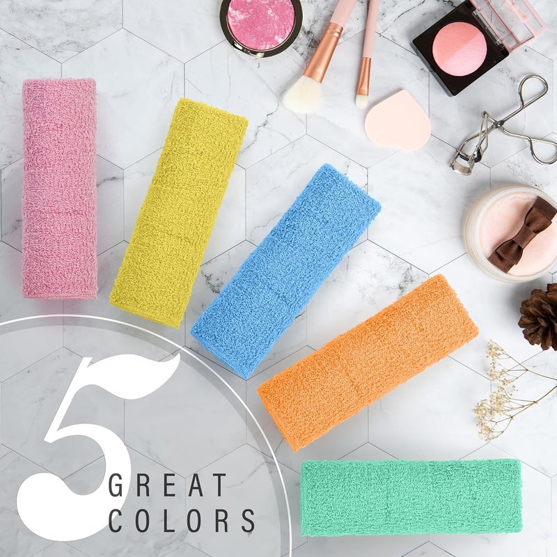 DecorRack 10 Pack 100% Cotton Wash Cloth, Luxurious Soft, 12 x 12 inch Ultra Absorbent, Machine Washable Washcloths, Assorted Colors (10 Pack) - Image 4