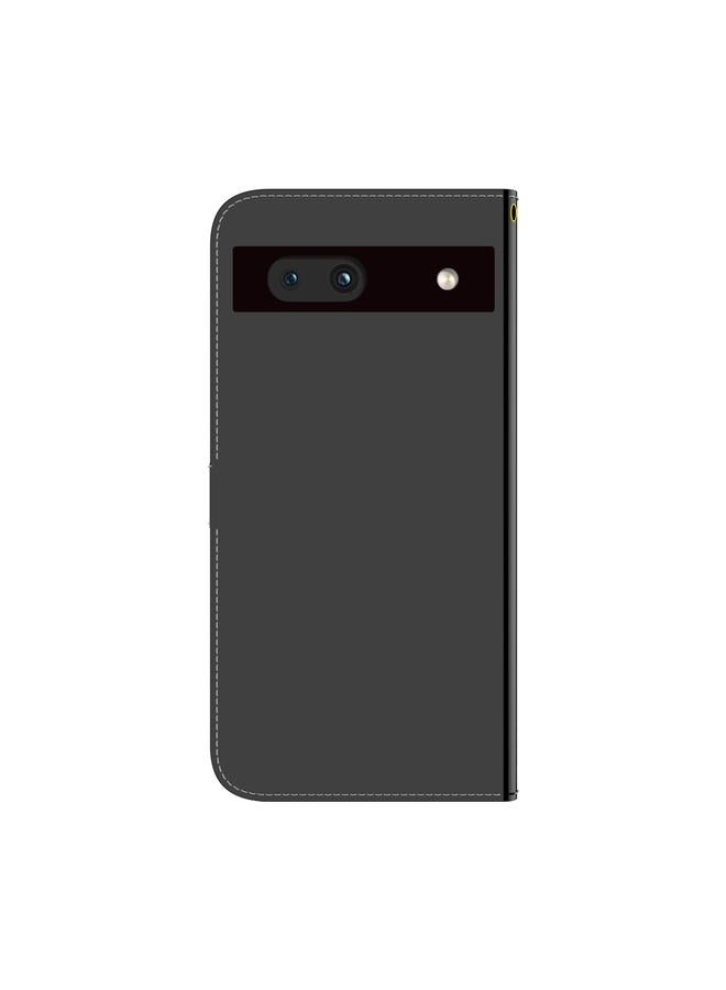 Green Tiger Case For Google Pixel 7a Imitated Mirror Surface Flip Leather Phone Case - Image 3