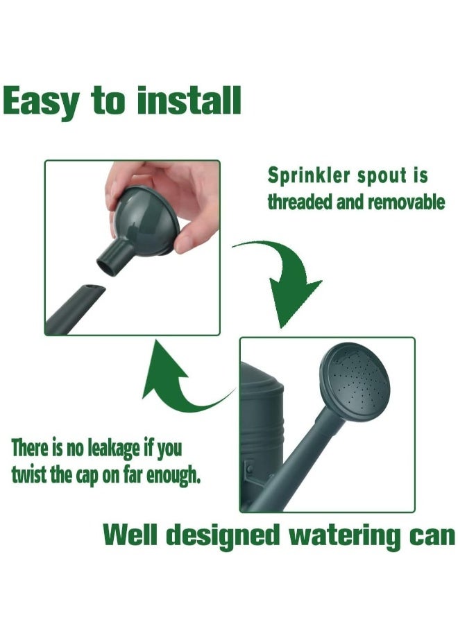 Indoor Plant Watering Can with Long Spout and Sprinkler Head, 1/2 Gallon Capacity for Houseplants, Outdoor Flowers, and Garden Use. Perfect for Nurturing Your Greenery!