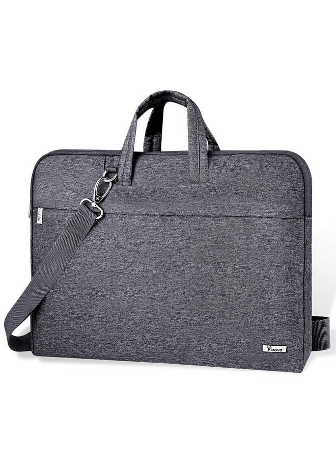Voova 15.6 16 Inch Laptop Sleeve Case Bag,Slim Computer Carry Case Compatible with MacBook Pro 16 M3 M2 M1 Pro/Max 2023-2019,Dell XPS 15,15 Surface Laptop 5/4,15-16 Inch Hp Dell Acer Asus,Grey - Image 1