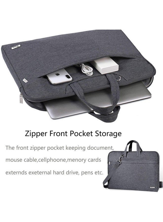 Voova 15.6 16 Inch Laptop Sleeve Case Bag,Slim Computer Carry Case Compatible with MacBook Pro 16 M3 M2 M1 Pro/Max 2023-2019,Dell XPS 15,15 Surface Laptop 5/4,15-16 Inch Hp Dell Acer Asus,Grey - Image 2