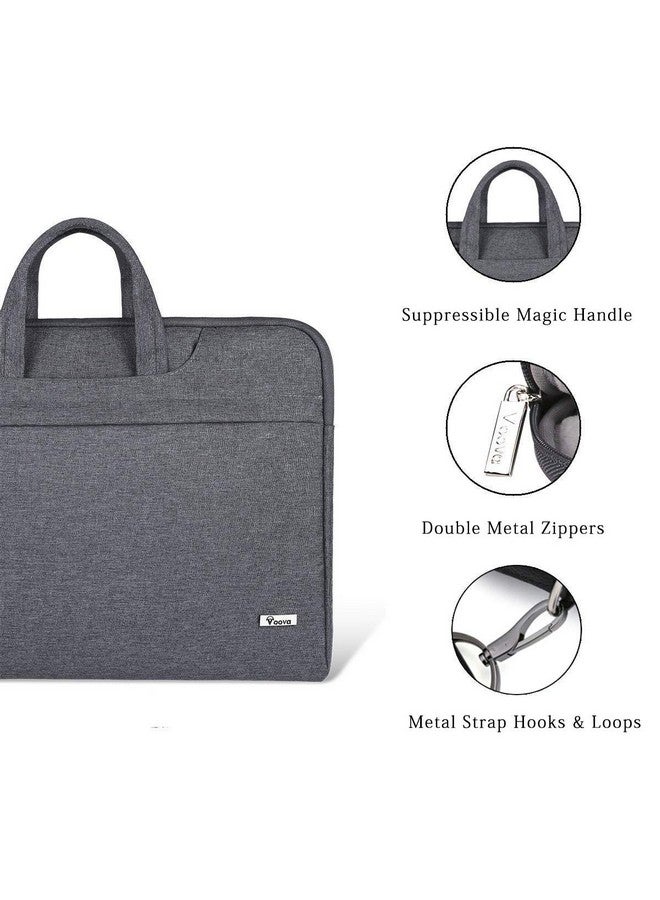 Voova 15.6 16 Inch Laptop Sleeve Case Bag,Slim Computer Carry Case Compatible with MacBook Pro 16 M3 M2 M1 Pro/Max 2023-2019,Dell XPS 15,15 Surface Laptop 5/4,15-16 Inch Hp Dell Acer Asus,Grey - Image 5