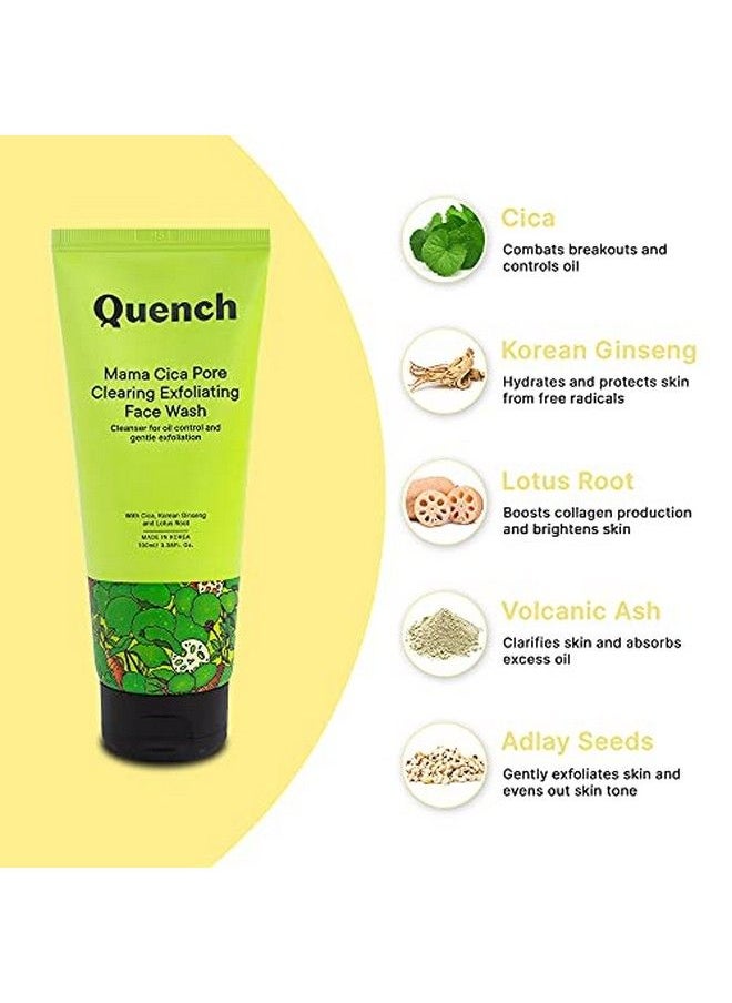 Mama Cica Pore Clearing Exfoliating Face Wash ; Made In Korea ; Deep Cleanses And Exfoliates Skin ; With Cica Korean Ginseng Lotus Root Volcanic Ash And Adlay Seeds (100Ml) - pzsku/ZB7ACB628E9DB39DBEAA4Z/45/_/1658483040/09fc9486-2eb4-41db-8bae-93d933101daf