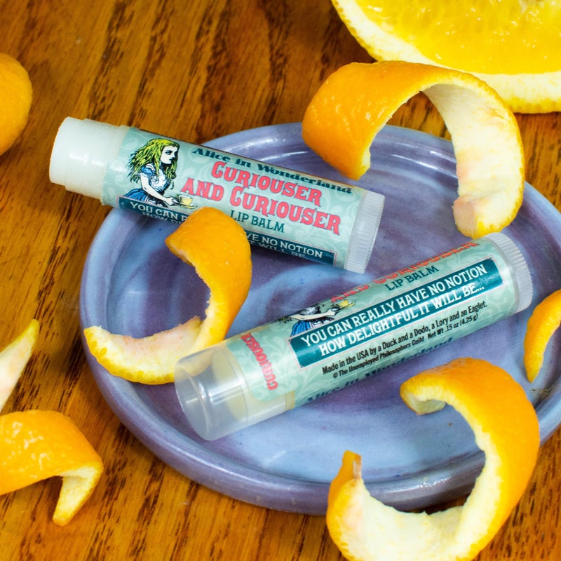 The Unemployed Philosophers Guild Alice in Wonderland Curioser and Curioser Lip Balm - Orange Marmalade Flavored, Cruelty-Free, Made in the USA - Image 3