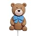DiDida Baby Bear Cake Topper Boy for Birthday Baby Shower Baby Boy Blue Blue bear - Image 3