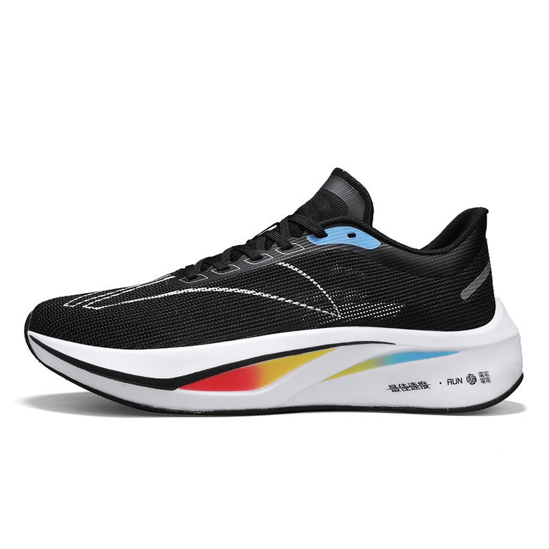 Running Shoes Soft Bottom Carbon Plate Md Bottom Men'S And Women'S Children Fly Woven Mesh Breathable Running Sneaker A Generation Of Hair - Image 3