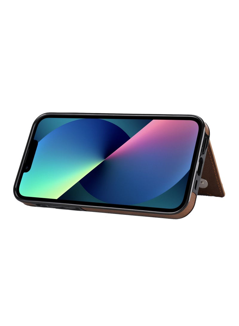 Suteni Leather Protective Back Cover Case Phone Case for iPhone - Image 3