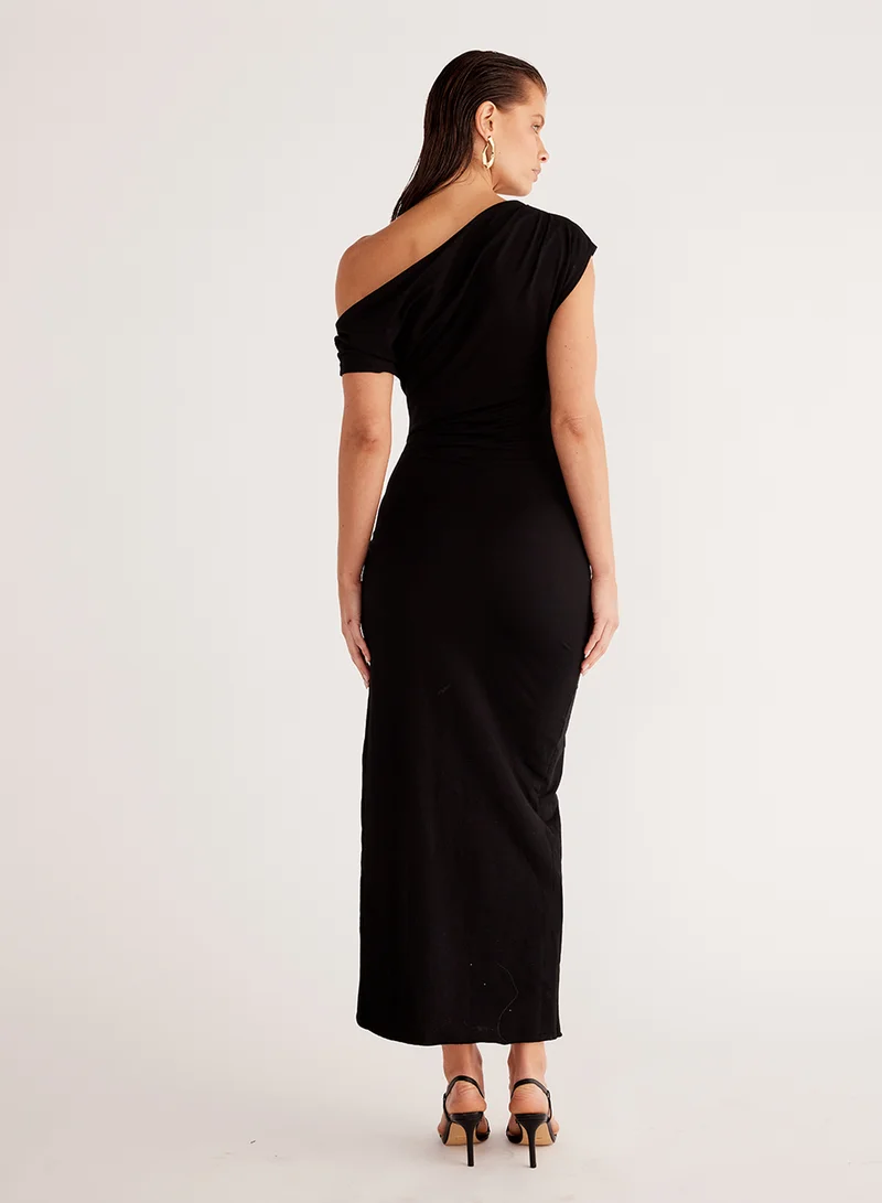 SNDYS Olividae One Shoulder Bodycon Maxi Dress