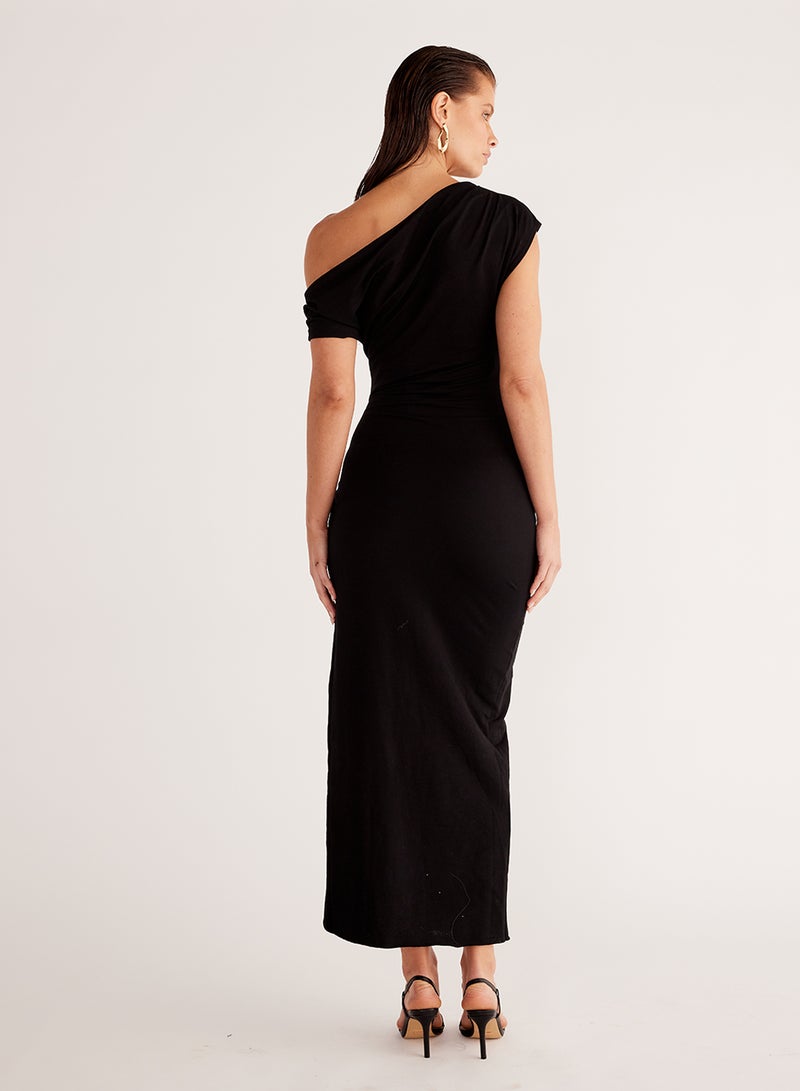 ساندايز فستان ماكسي ضيق بكتف واحد من أوليفيدي - Image 2