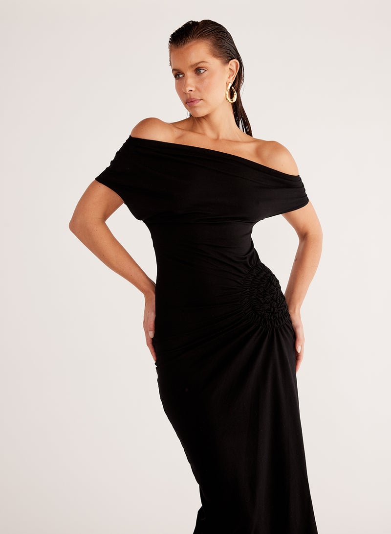 ساندايز فستان ماكسي ضيق بكتف واحد من أوليفيدي - Image 4