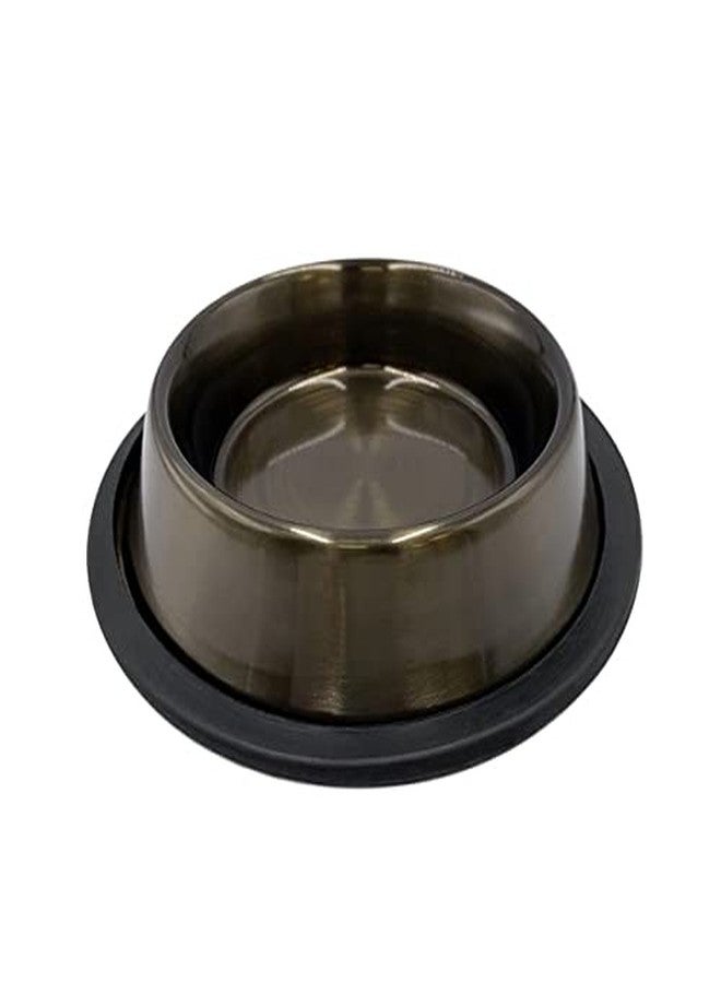 Danner Manufacturing, Inc. Stainless Steel, Anti-Skid Pet Bowl, Dark Pewter, 8 Oz.,73004 - Image 1