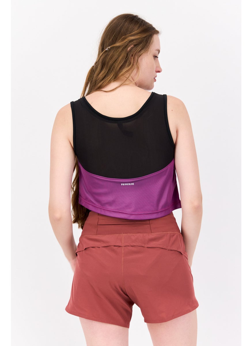 Adidas - Women Sportswear Fit Brand Logo Training Bodysuit, Purple - Image 1