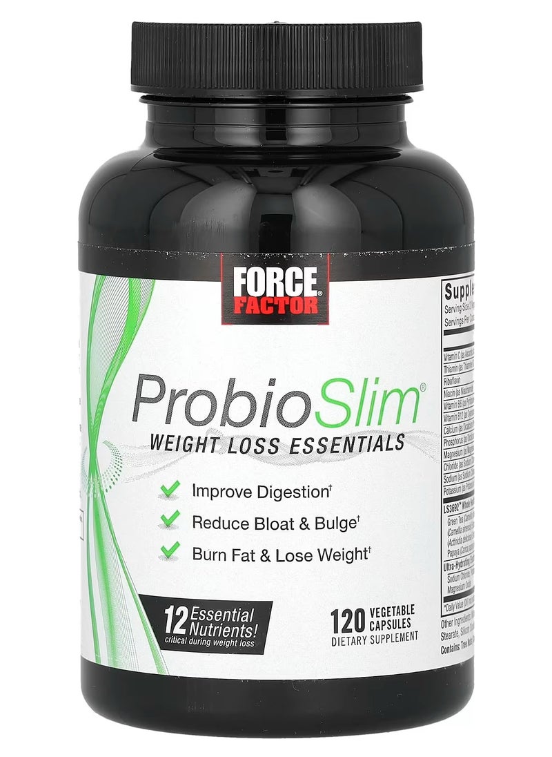 Force Factor ProbioSlim®, Weight Loss Essentials, 120 Vegetable Capsules  - Image 1