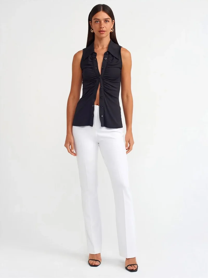 ديلفين DILVIN High-Waist Flare Pants