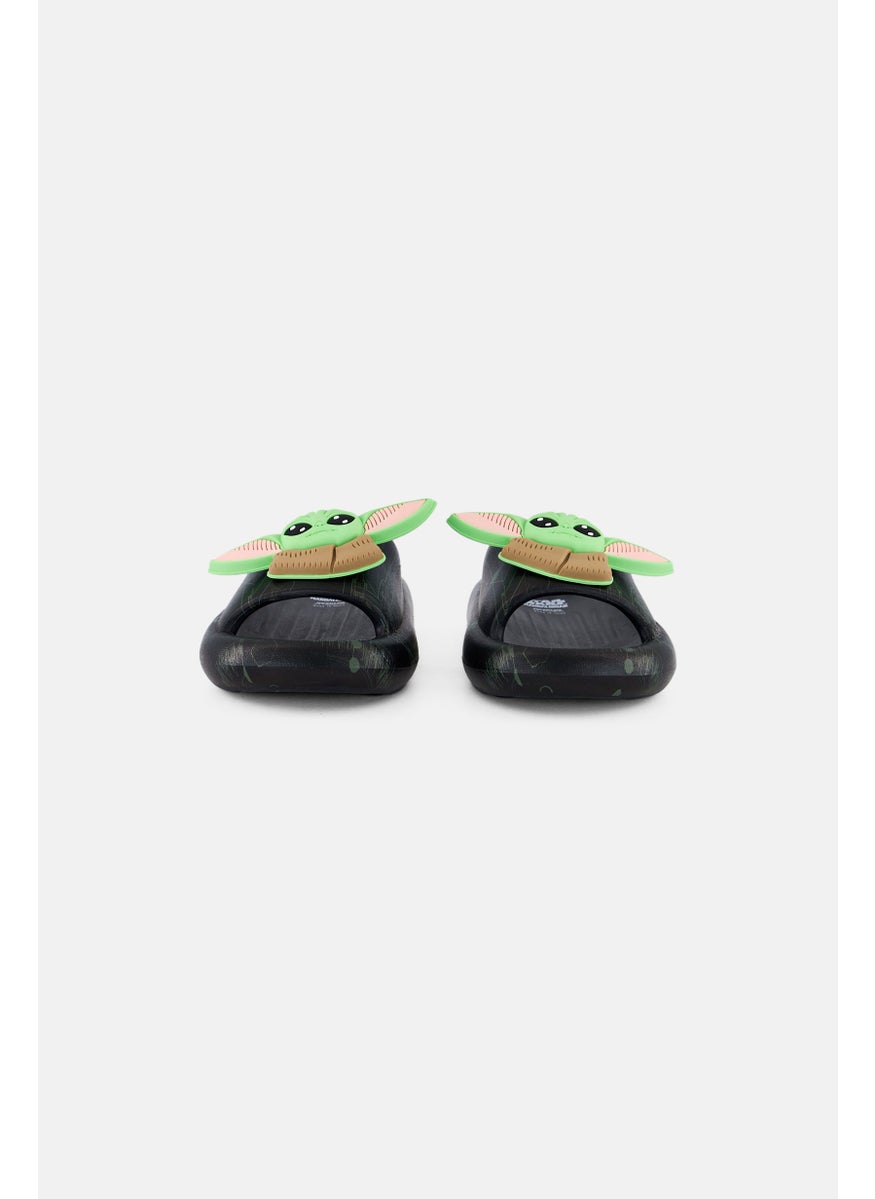 Disney Disney x Star Wars Toddlers Boy Slip On Slides, Black  - Image 2