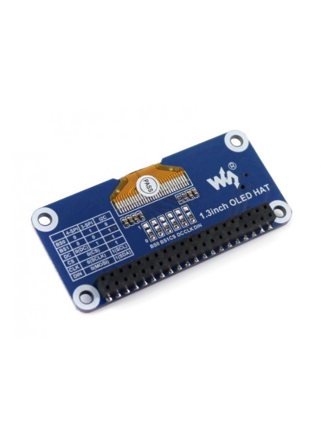 Waveshare 1.3 inch 128×64 Pixels SPI/I2C Interface OLED Display HAT for Raspberry Pi - Image 3