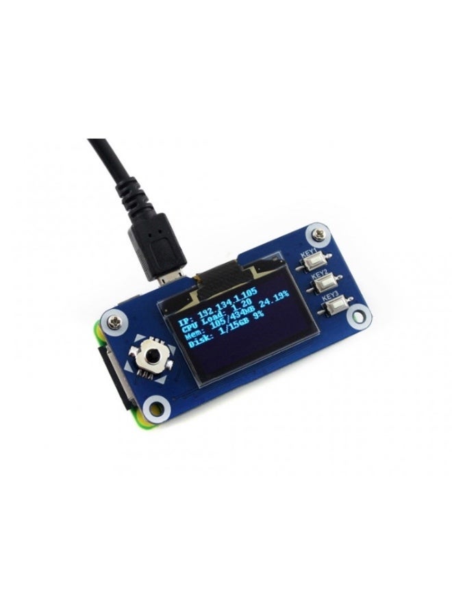Waveshare 1.3 inch 128×64 Pixels SPI/I2C Interface OLED Display HAT for Raspberry Pi - Image 1