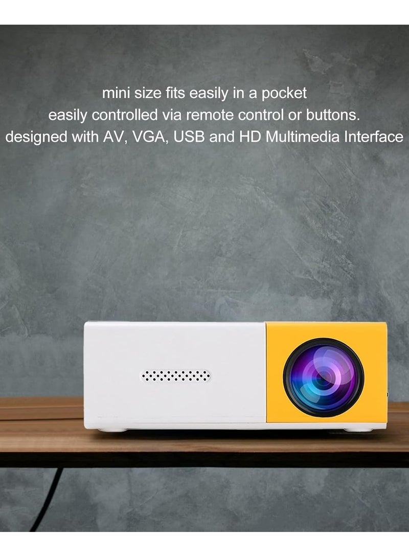 Gravity Mini Portable Projector, 1080P Full HD Video Projector Built in HIFI Speaker Compatible with HDMI, USB, Audio, TF Card, AV and Remote Control, Home Theater Movie Projector Compatible with iOS/Android - Image 2