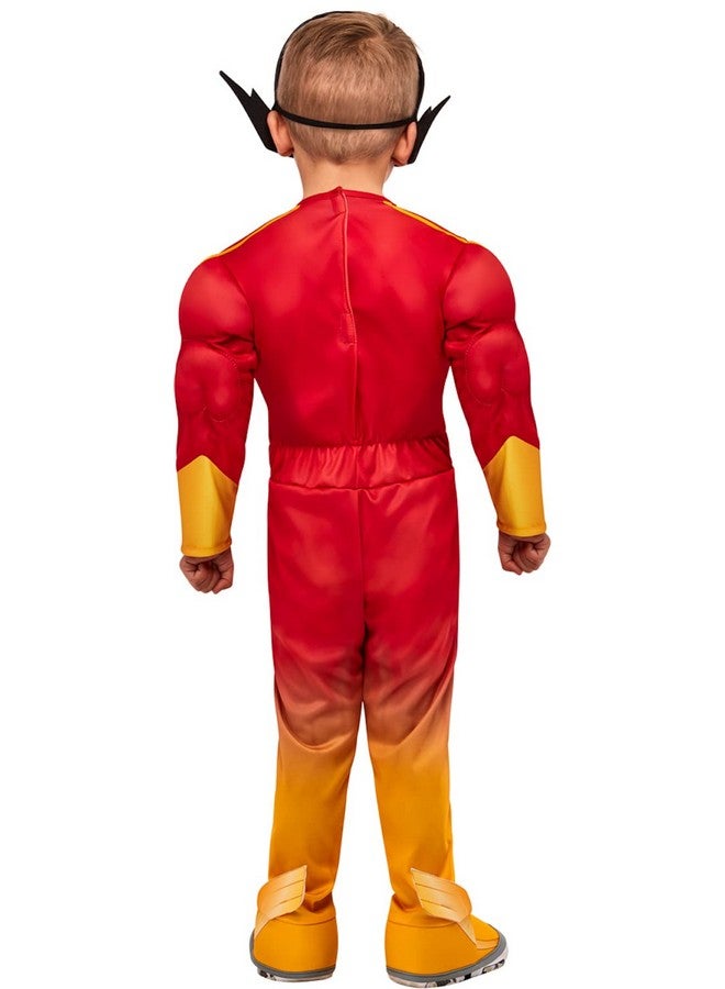 Rubies زي فلاش من روبز للأطفال الصغار من DC دوري الحيوانات الخارقة، كما هو موضح، 2T - Image 3