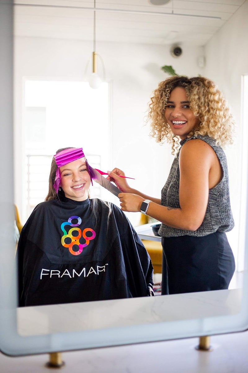 framar Magenta Hair Foils For Highlighting - Pop Up Hair Foil, Highlight Foils For Hair, Aluminum Foil Sheets, Salon Foils For Hair Stylist, Hair Dye Supplies, Non Slip 500 Pop Up Foil Sheets - Image 2