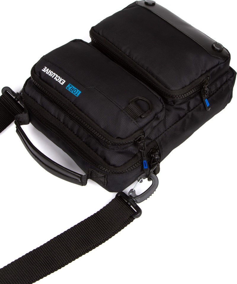 Torz Lux Men's Hand and Shoulder Bag with Strap Side Waterproof Fabric Multi-Compartment Messenger Bag  - Image 5