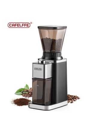 Burr Coffee Grinder,Anti-Static Electric Mill,One-Touch Automatic Grinder with 48-Position Grind Selector and Timer, for Espresso, Drip and French Press, 150W Black - pzsku/ZB7AD84843A9793FBE358Z/45/1747189154/f0f99c76-9f17-4059-b57b-4e2442771658