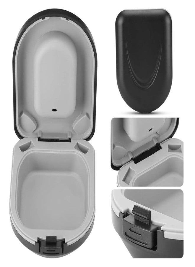 Aika Hearing Aid Case, Hearing Aid Cases Waterproof Portable Drop Resistance Hearing Aid Storage Box Hard Hearing Aid Boxes Hearing Aid Container Hard Case for Hearing Aids (Model-2,Black) - Image 3