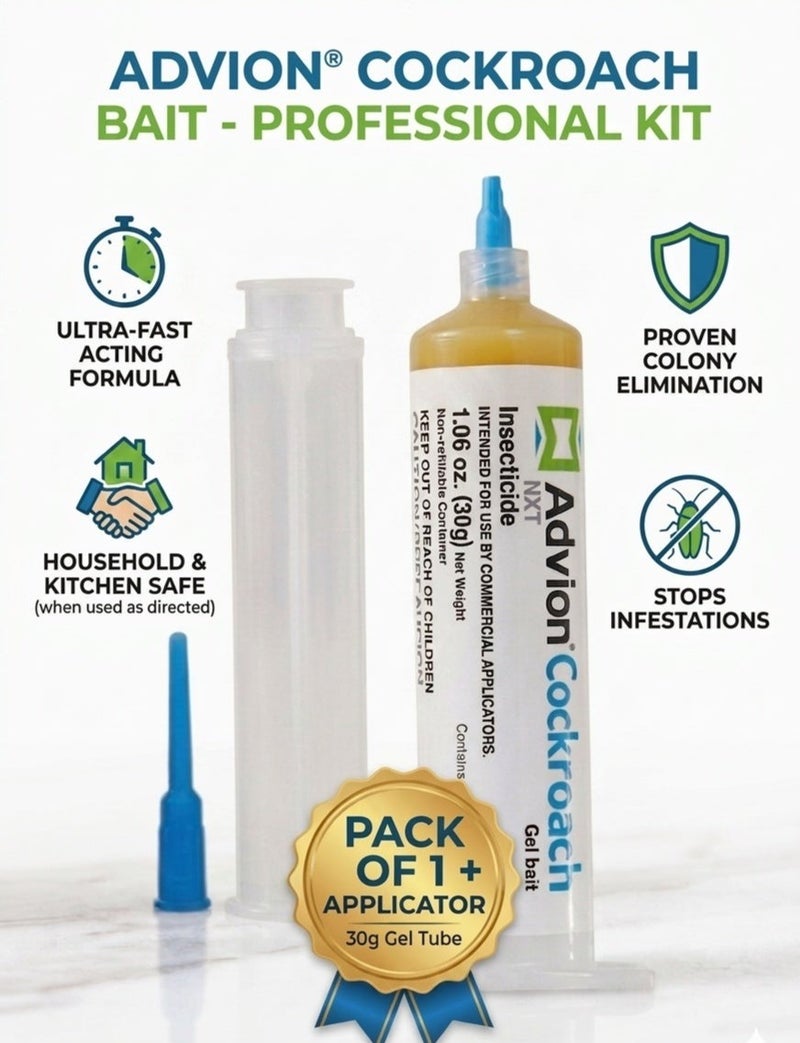 NXT Advion Cockroach Gel Bait - Effective Formula for Pest Management and Home Protection - Image 1