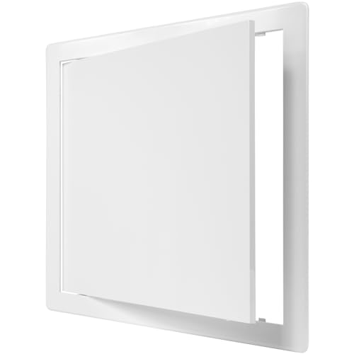 ECOPRO VENT 12" x 12" White Plastic Access Panel. Service Shaft Door Panel. Plumbing, Electricity, Heating, Alarm Wall Access Panel for Drywall. Bathroom Services Access Hole Cover - Image 1