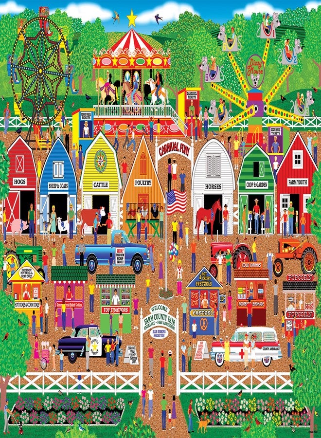RoseArt - Home Country - Farm County Fair - 1000 Piece Jigsaw Puzzle for Adults - Image 1
