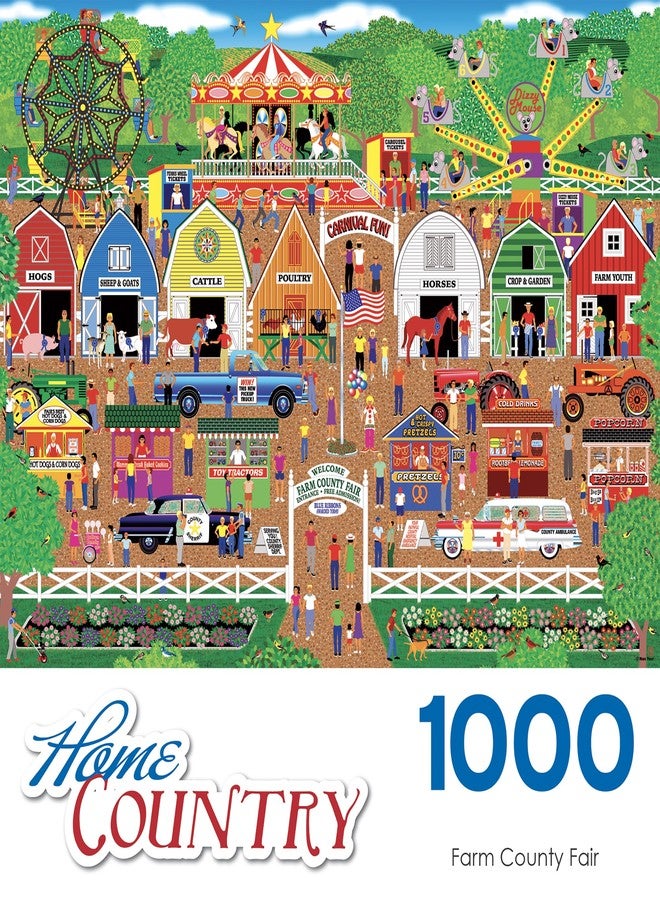 RoseArt - Home Country - Farm County Fair - 1000 Piece Jigsaw Puzzle for Adults - Image 4
