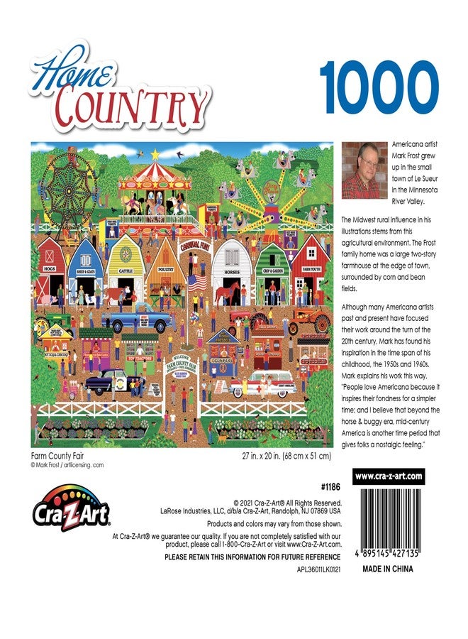 RoseArt - Home Country - Farm County Fair - 1000 Piece Jigsaw Puzzle for Adults - Image 5