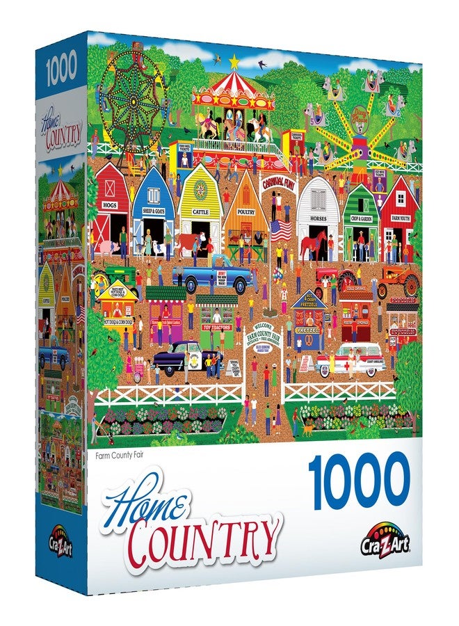 RoseArt - Home Country - Farm County Fair - 1000 Piece Jigsaw Puzzle for Adults - Image 2