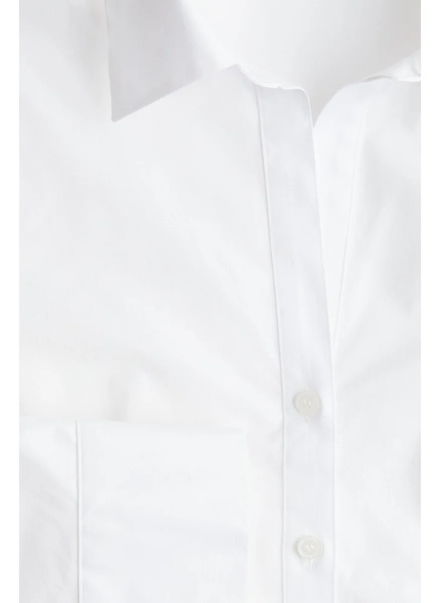 اتش اند ام Stretchy Cotton Shirt