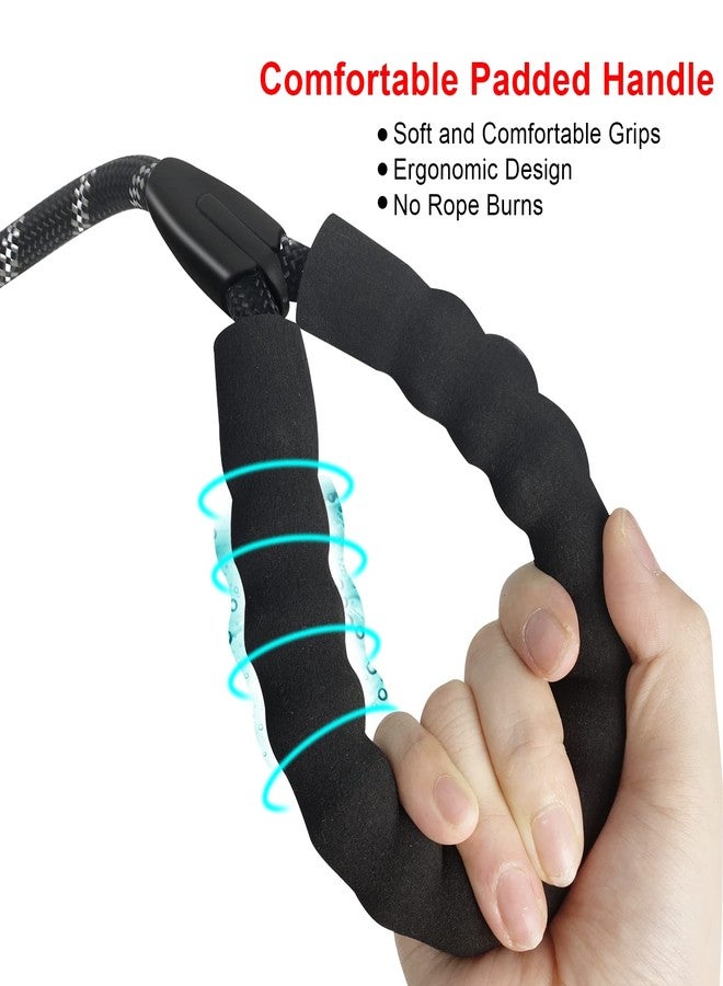 Beastron 5FT Heavy Duty Dog Leash with Comfortable Padded Handle and Highly Reflective Threads for Medium and Large Dog’s, Black - Image 3