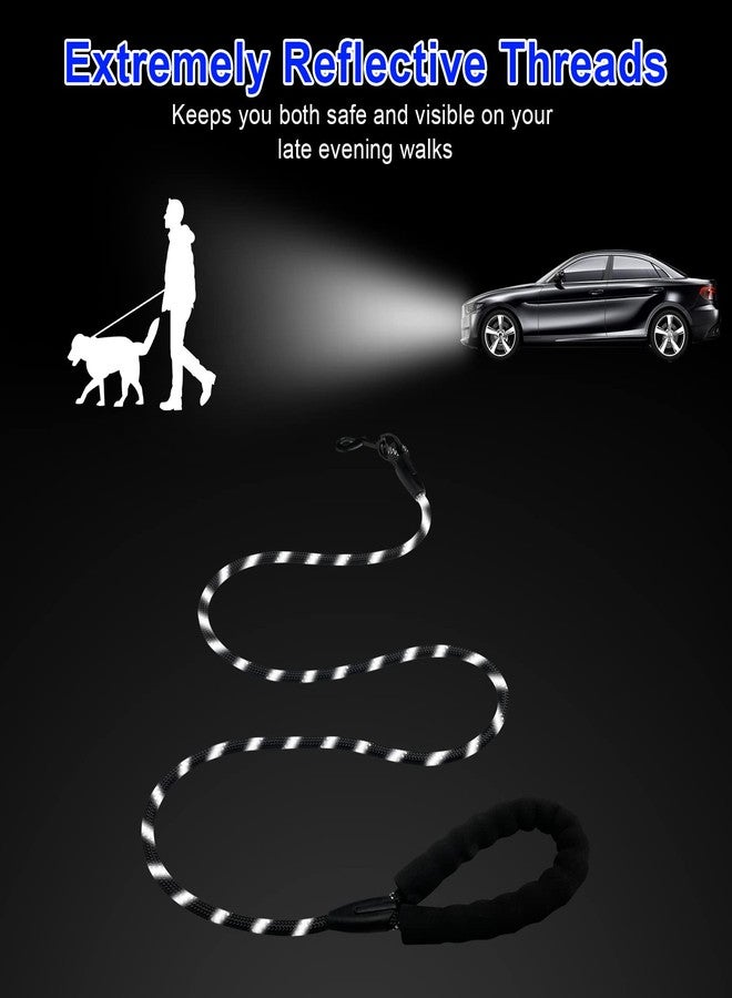 Beastron 5FT Heavy Duty Dog Leash with Comfortable Padded Handle and Highly Reflective Threads for Medium and Large Dog’s, Black - Image 5