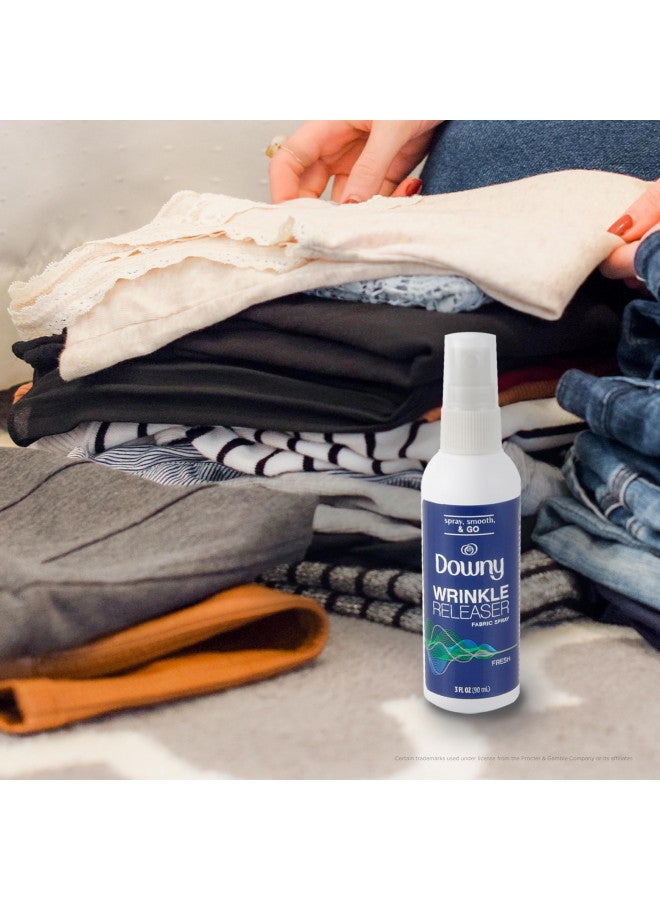 Downy Downy Wrinkle Releaser, Travel Size, Cruise Accessories, Crisp Linen Scent 3 fl oz - 2 Pack - Image 1