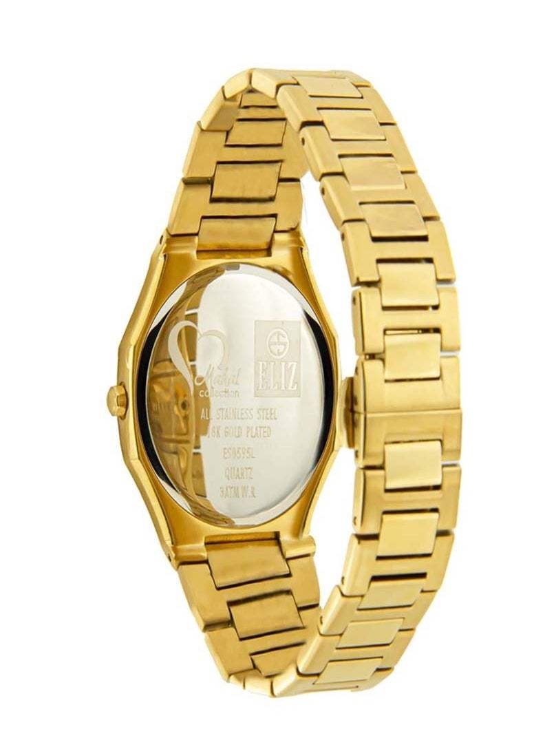 eliz - ELIZ ES8595L2GBG SS Case & Band Date Women's Watch - Image 1