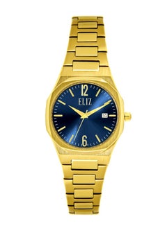 ELIZ ES8595L2GBG SS Case & Band Date Women's Watch