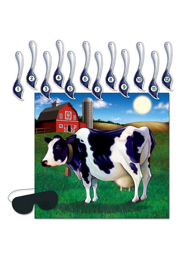 Beistle Pin The Tail On The Cow Game ; 14Pcs Game ; 1Pack - Image 2
