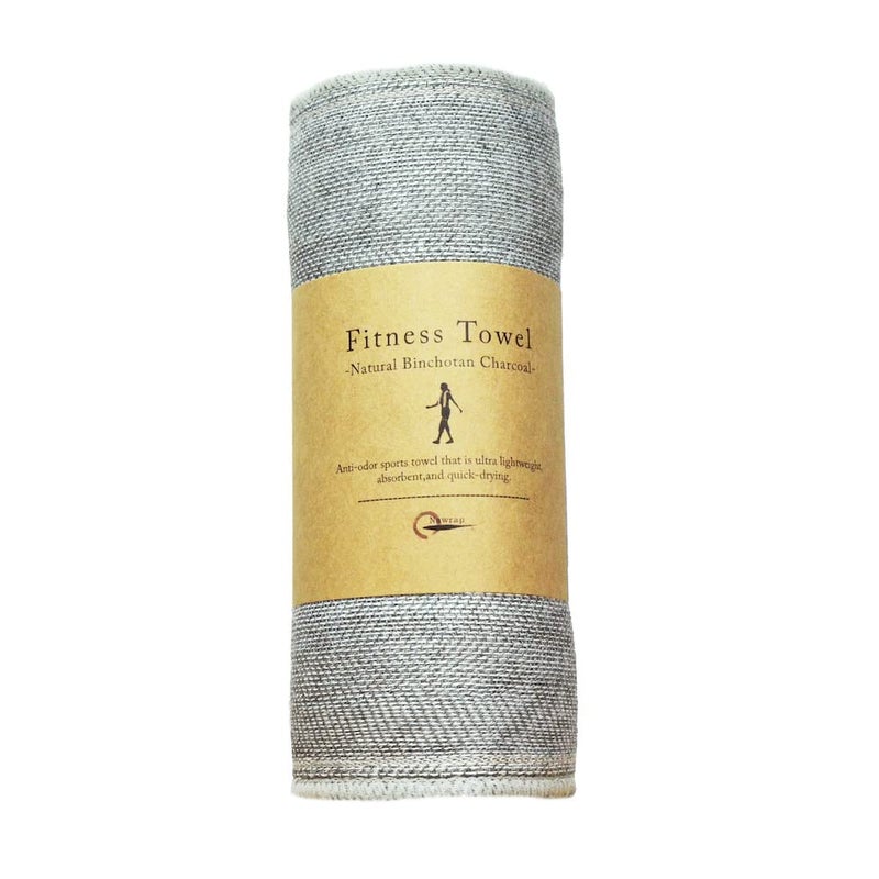 Nawrap Binchotan Fitness Towel AntiOdor Made in Japan Durable Absorbent and QuickDry 6 x 42 in