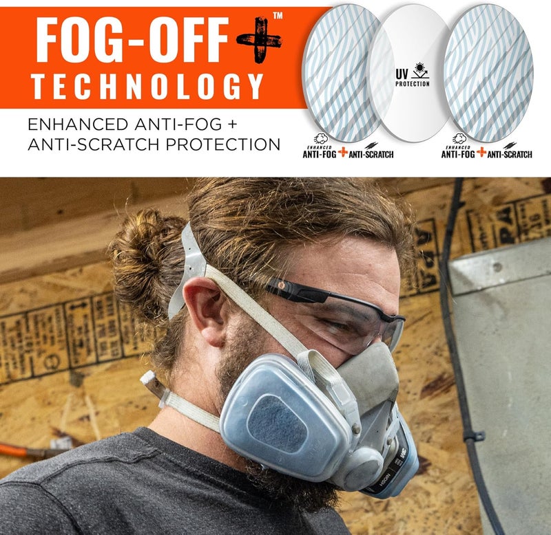 Ergodyne Skullerz Dellenger Anti Scratch Safety Glasses with Adjustable Temples Anti Fog z87 - Image 3