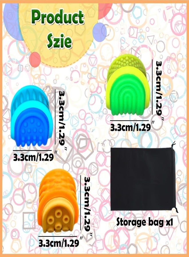 TARINI Sensory Toys 3pcs, Double Texture Sensory Balls for Adults and Kids, Calming Toys for Restless Fingers to Stop Nail-Biting - Image 2