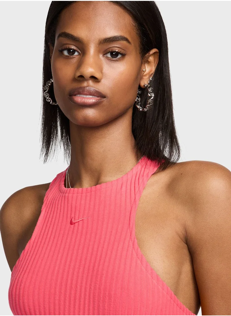 Nike Nsw Knitted Ribbed Midi Dress