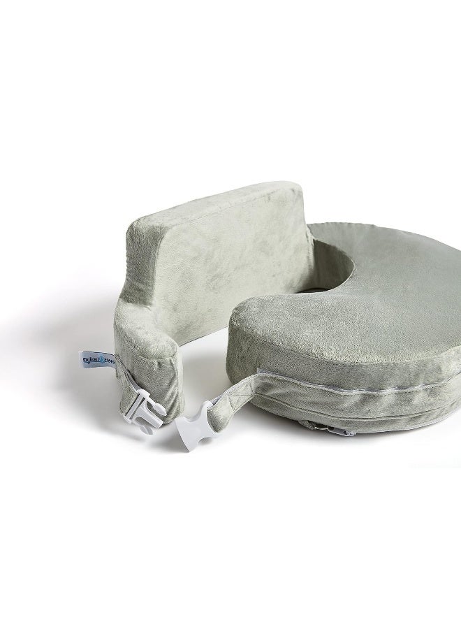 My Brest Friend Super Deluxe Nursing Pillow Cover - Slipcovers for Baby - Adjustable Fit, Easy Care, Durable - Nursing Pillow Not Included (Platinum) - Image 3