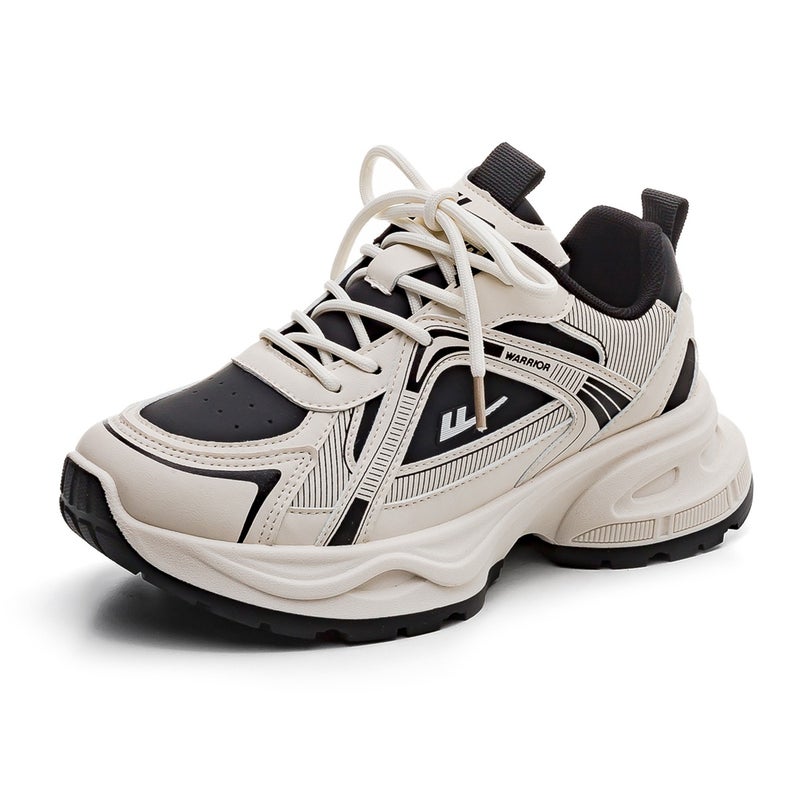Warrior WXY(S)-3840C Leather Chunky Low Top Sneakers Unisex 2025 - Image 5
