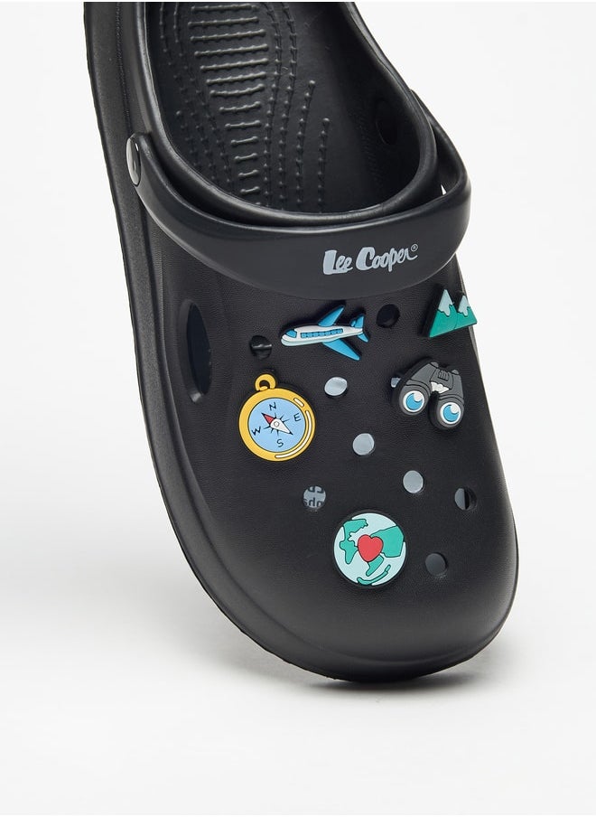 Lee Cooper - Men's Applique Detail Clogs with Backstrap - Image 1