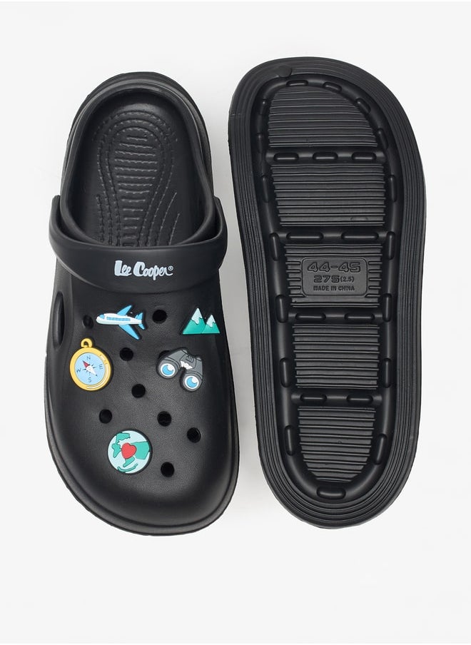 Lee Cooper - Men's Applique Detail Clogs with Backstrap - Image 1