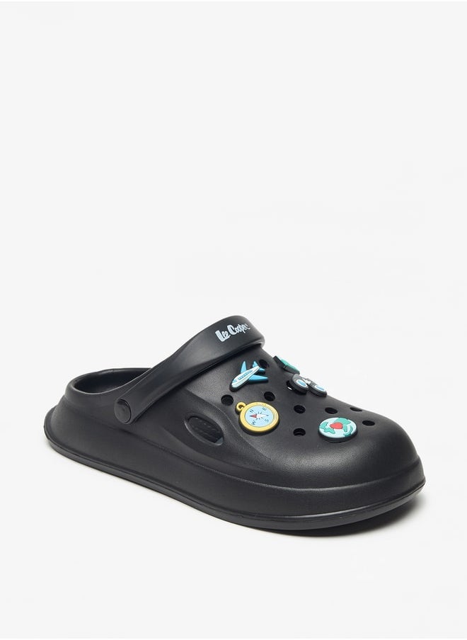 Lee Cooper - Men's Applique Detail Clogs with Backstrap - Image 1